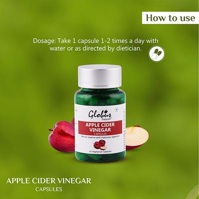 Globus Naturals Apple Cider Vinegar Capsules 1's - Apple Cider Vinegars