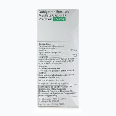 Pradaxa 150mg Capsule 10'S - Blood Clot-Ant