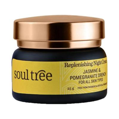 SoulTree Replenishing Night Cream - Jasmine & Pomegranate Drench 25 gm - Night Cream