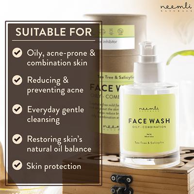 Neemli Naturals Tea Tree and Salicylic Face Wash 100 ml - Face Washes