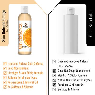 Keya Seth Aromatherapy Skin Defence Orange Face & Body Moist 200 ml - Lotions & Creams