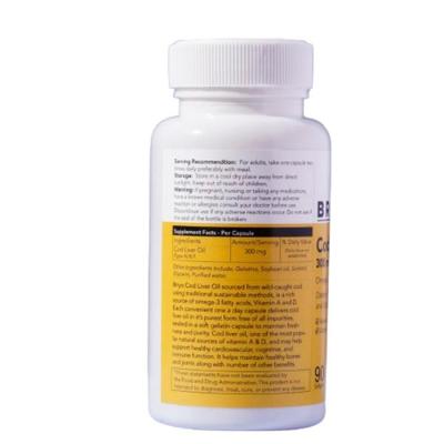 Briyo Cod Liver Oil 300 mg Softgel Capsule 90's - Co-Q
