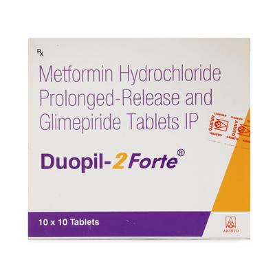 Duopil Forte 2mg Tablet 10'S - Diabetes-Ant