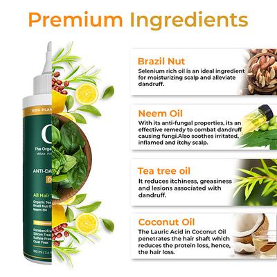 Organic Forest (100% Chemical-Free) Anti Dandruff Hair Oil 100 ml - Hair Oils