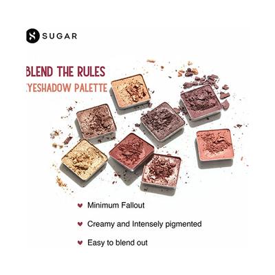SUGAR Cosmetics Blend The Rules Eyeshadow Palette - 04 Fetish (Nudes) 10.4 gm - Eye Shadow Palettes