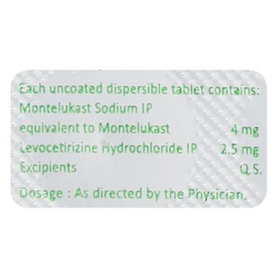 Respicure M Kid 4/2.5mg Tablet 10'S - Asthma/COPD-Ast