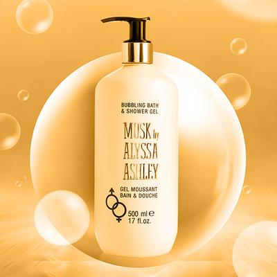 Alyssa Ashley Musk Bubbling & Shower Gel With Pump 500 ml - Shower Gels & Body Wash