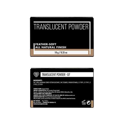 PAC Translucent Powder 07 10 gm - Loose Powder