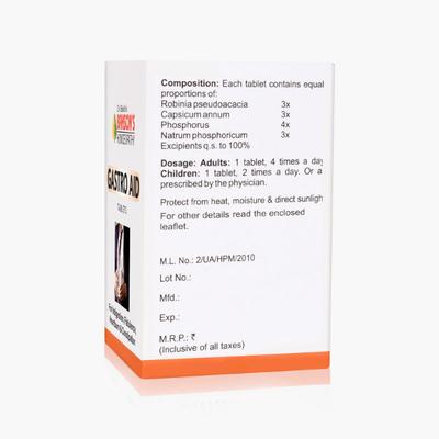 Dr. Bakshi's Bakson's Homoeopathy Gastro Aid Tablet 75's - Speciality Medicine