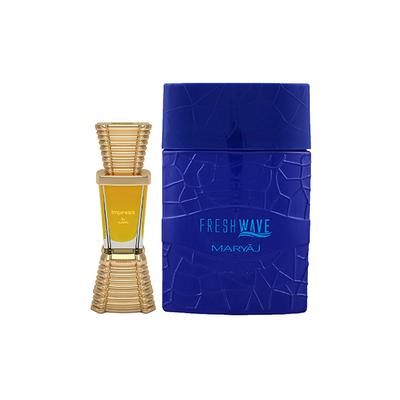 Ajmal Impress Concentrated Perfume Oil Citrus And Maryaj Fresh Wave EDP Citrus Woody Perfume 110 ml - Men Perfumes (Edt/Edp)