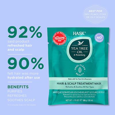 Hask Tea Tree Oil and Rosemary Hair and Scalp Treatment Mask 50 gm - Hair Masks & Packs