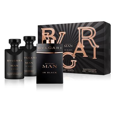 Bvlgari Man In Black Gift Set (EDP60ml + SG40ml + After Shave Balm 40ml) 140 ml - Perfumes (Edt/Edp)