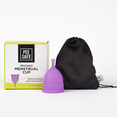 Pee Safe Reusable Menstrual Cup with Medical Grade Silcone for Women - Extra Small 1's - Menstrual Cups