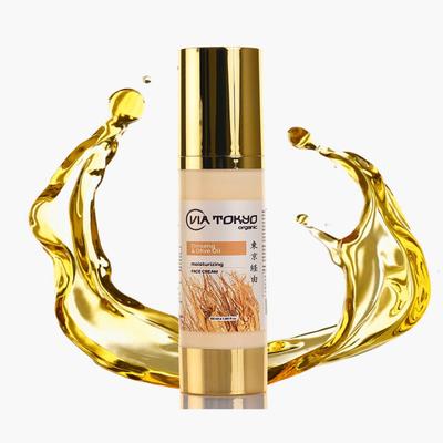 VIA TOKYO ORGANIC Ginseng & Olive Oil Face Cream, Moisturizing, No Sulphates, No Paraben 50 ml - Face Creams