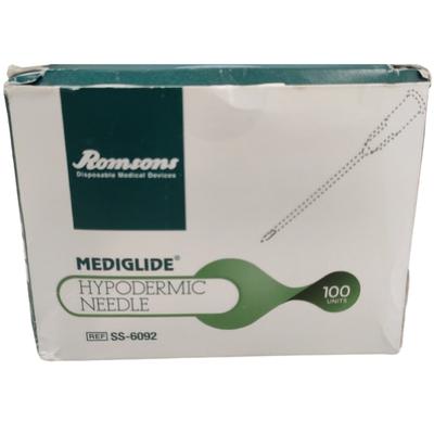 Romsons Disposable Mediglide Hypodermic Needle (SS 6092) (18 G x 1.5 inch) 1's - Syringes And Needles