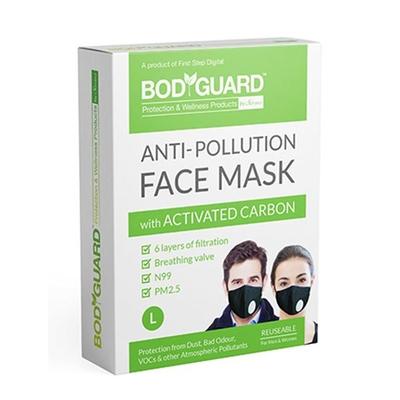 BodyGuard Reusable Anti Pollution Face Mask with Activated Carbon - (Large) - Face Mask
