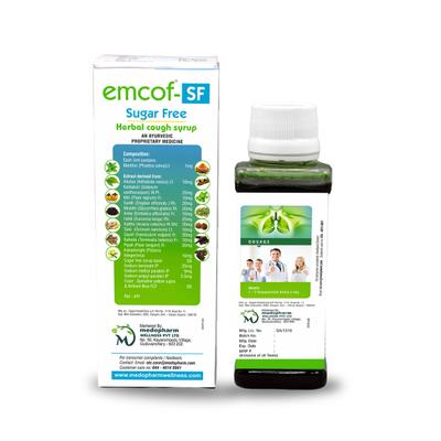 Emcof-SF Herbal Cough Syrup 100 ml - Cough Syrup