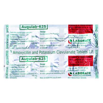 AUGULAB 625mg Tablet 10's - Bacterial Infections-Pen