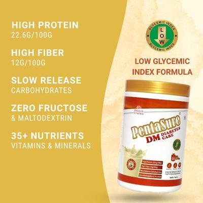 PentaSure DM Diabetes Care Powder - Vanilla Flavour 1 kg - Diabetes (Fitness)