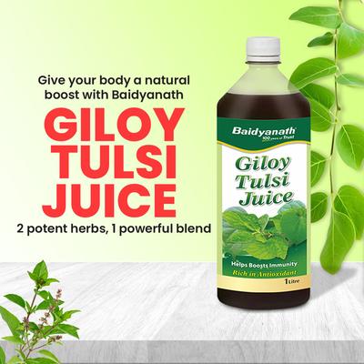Baidyanath Giloy Tulsi Juice 1 litre - Ayurvedic Juices