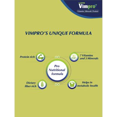 Lupin Vimpro Protein Powder - Chocolate Flavour 400 gm - Protein Drink