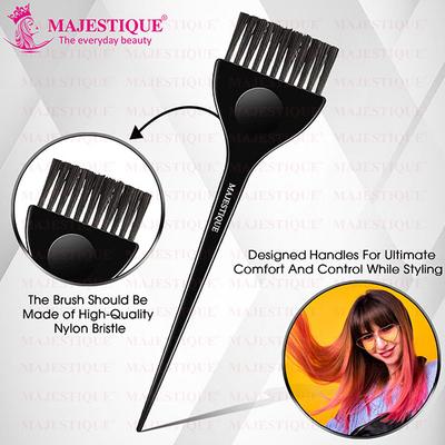 Majestique Professional Wide Hair Dye Brush, Coloring Applicator for Men and Women - Color May Vary 1's - Multi-Stylers