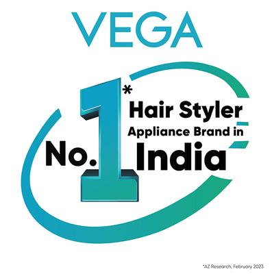 Vega 4 In 1 Hair Styler- Hair Straightener, Brush Attachment, Hair Curler and Hair Crimper (VHSCC-05) 1's - Straighteners