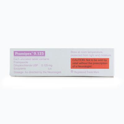 Pramipex 0.125mg Tablet 10'S - Parkinsonism-Apd