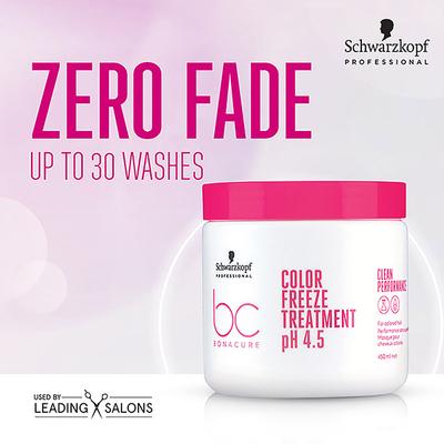 Schwarzkopf Professional Bonacure Color Freeze Treatment pH 4.5,with Vegan Keratin 500 ml - Hair Masks & Packs