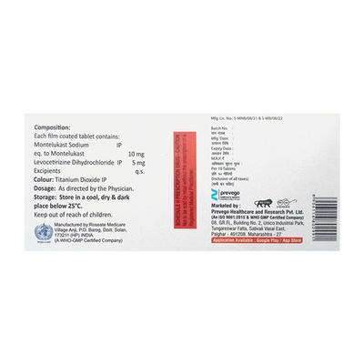 MONTEVAC LC Tablet 10's - Allergies-Ant