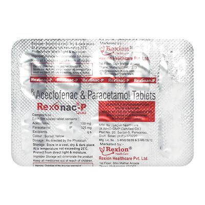 REXONAC P Tablet 10's - Pain relief-Nsa