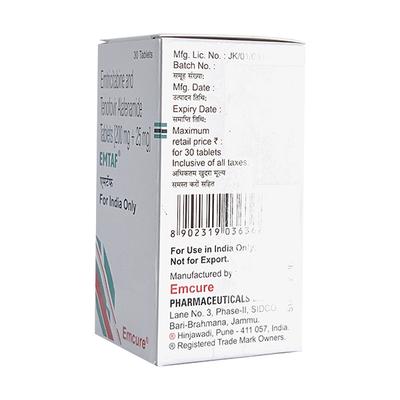 EMTAF Tablet 30's - Viral infections-Ant