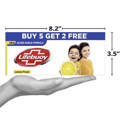Lifebuoy Lemon Fresh Soap (Buy 5 Get 2 Free) 875 gm - Soaps