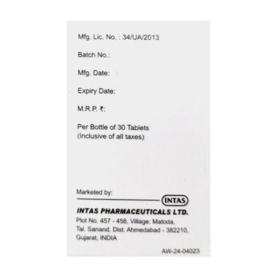 LONITAB 1.25 Tablet 30's - Hypertension-Oah