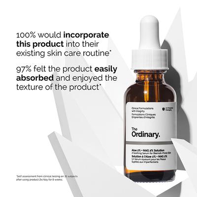 The Ordinary Aloe 2% + NAG 2% Solution (INT) 30 ml - Face Serum