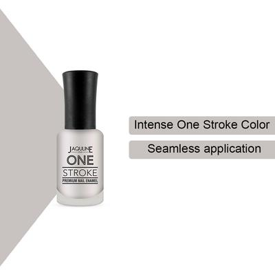 Jaquline USA One Stroke Premium Nail Enamel Silver Sand J01 8 ml - Nail Polish
