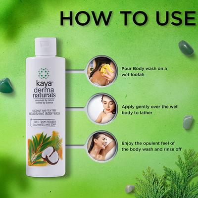 Coconut and tea tree oil Nourishing Body Wash 240 ml - Shower Gels & Body Wash