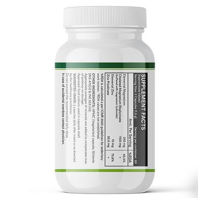 Inlife Magnesium Glycinate 1100 mg Veg Capsule 120's - Calcium And Minerals