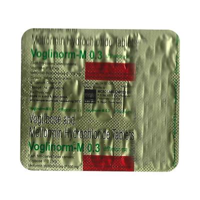 VOGLINORM M 0.3 Tablet 15's - Diabetes-Ant
