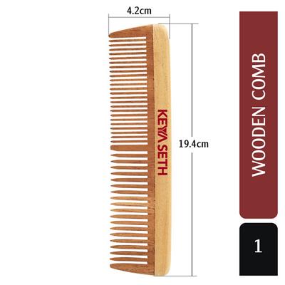 Keya Seth Neem Wooden Comb Wide Tooth - Men and Women - Hair Combs