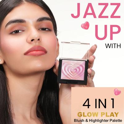 Insight Cosmetics Glow Play Blush & Highlighter Sparkle Finch (4 In 1) 12 gm - Blushes
