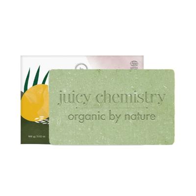 Juicy Chemistry Lime, Ginger & Rice Soap for Tan Removal & Skin Brightening 100m - Soaps
