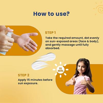 Ayurshild Sunscreen SPF 50 & PA +++ for Kids (2+ years) 50 g - Baby Skin Care