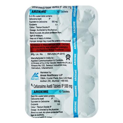 AROXIME Tablet 10's - Bacterial Infections-Cep