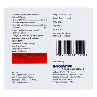 ALGRA PLUS Tablet 4's - Impotence/Erectile Dysfunction (Ed)