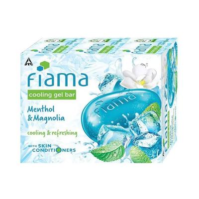 Fiama Cooling Gel Bathing Bar Menthol & Magnolia 375g 3's - Soaps