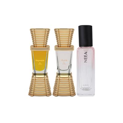 Ajmal Impress And Aura & Neea EDP Of Pack of 3 20 ml - Women Perfumes (Edt/Edp)