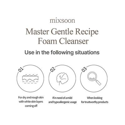 Mixsoon Master Gentle Recipe Foam Cleanser 150 ml - Face Wash & Cleansers