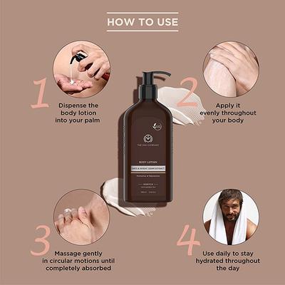 The Man Company Body Lotion - Oats & Wheat Germ Extract 420 ml - Lotions & Creams