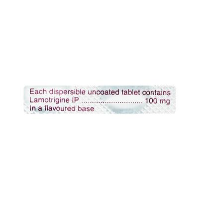 Lametec DT 100mg Tablet 10'S - Epilepsy/Convulsion-Ant